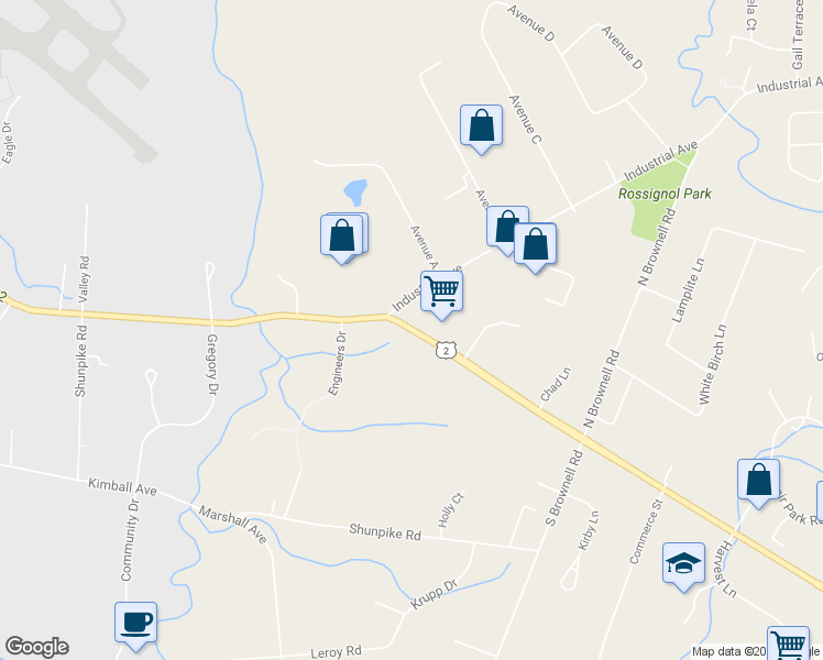 map of restaurants, bars, coffee shops, grocery stores, and more near 0 Williston Road in Williston