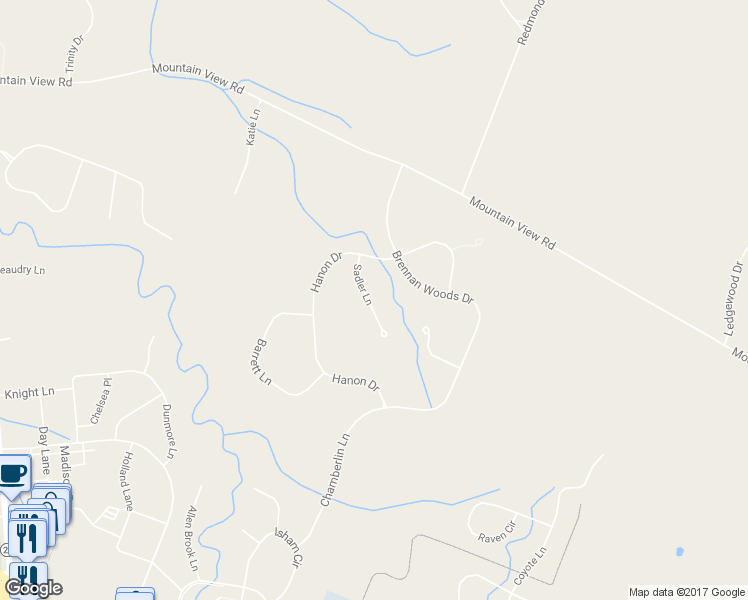 map of restaurants, bars, coffee shops, grocery stores, and more near 115 Sadler Lane in Williston