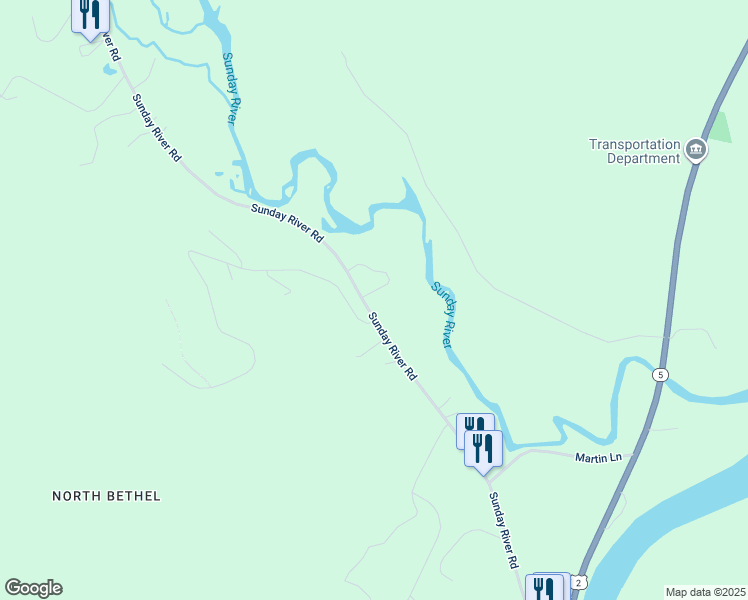 map of restaurants, bars, coffee shops, grocery stores, and more near 26 Cherry Lane in Bethel