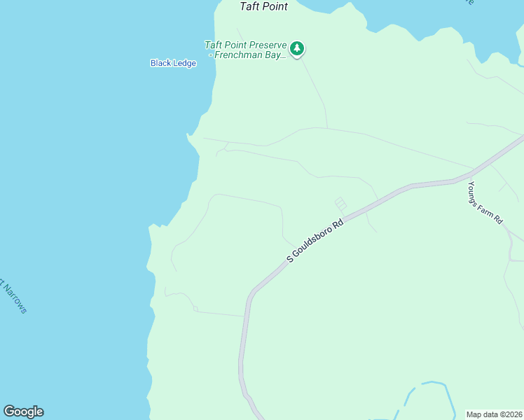 map of restaurants, bars, coffee shops, grocery stores, and more near 4 Kingsley Farm Road in Gouldsboro