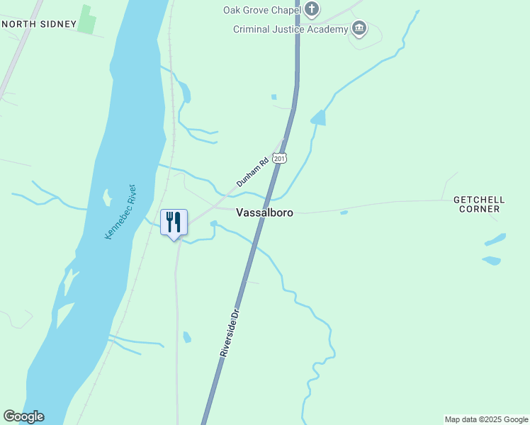 map of restaurants, bars, coffee shops, grocery stores, and more near in Vassalboro