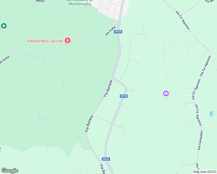 map of restaurants, bars, coffee shops, grocery stores, and more near 2 Via Barlete in Monteveglio