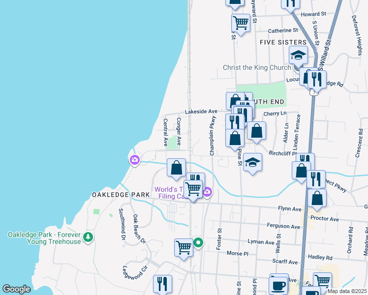 map of restaurants, bars, coffee shops, grocery stores, and more near 71 Harrison Avenue in Burlington