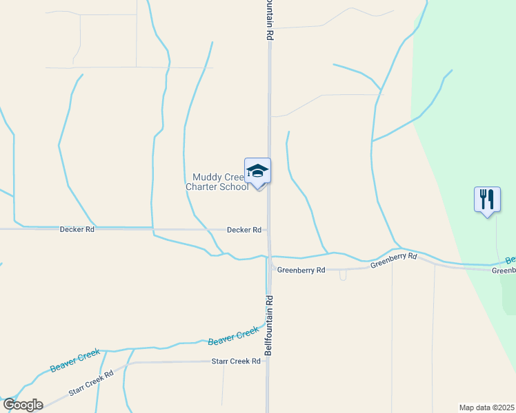 map of restaurants, bars, coffee shops, grocery stores, and more near 30252 Bellfountain Road in Corvallis