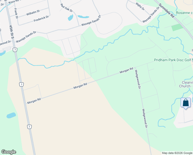 map of restaurants, bars, coffee shops, grocery stores, and more near 228 Morgan Road in Stayner