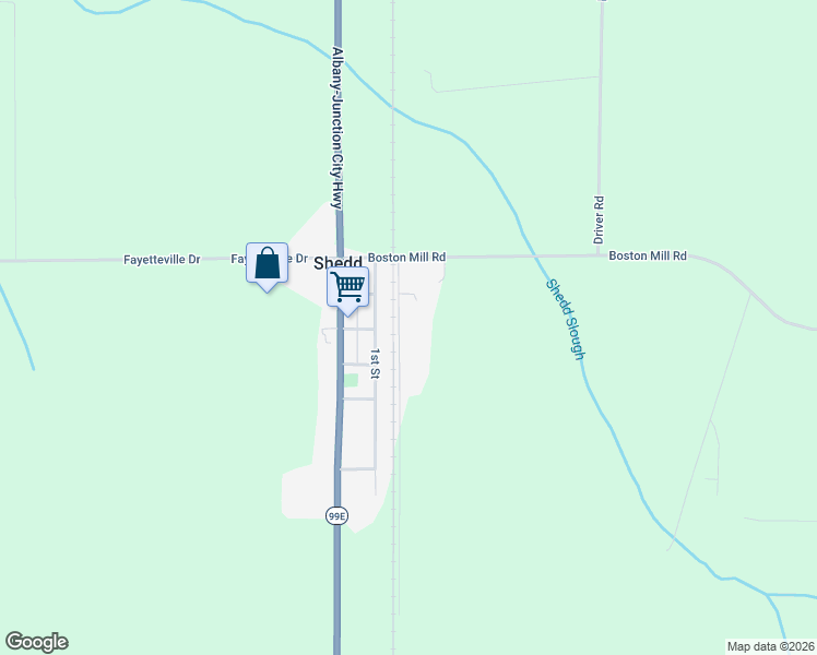 map of restaurants, bars, coffee shops, grocery stores, and more near 30023 Railroad Avenue in Shedd