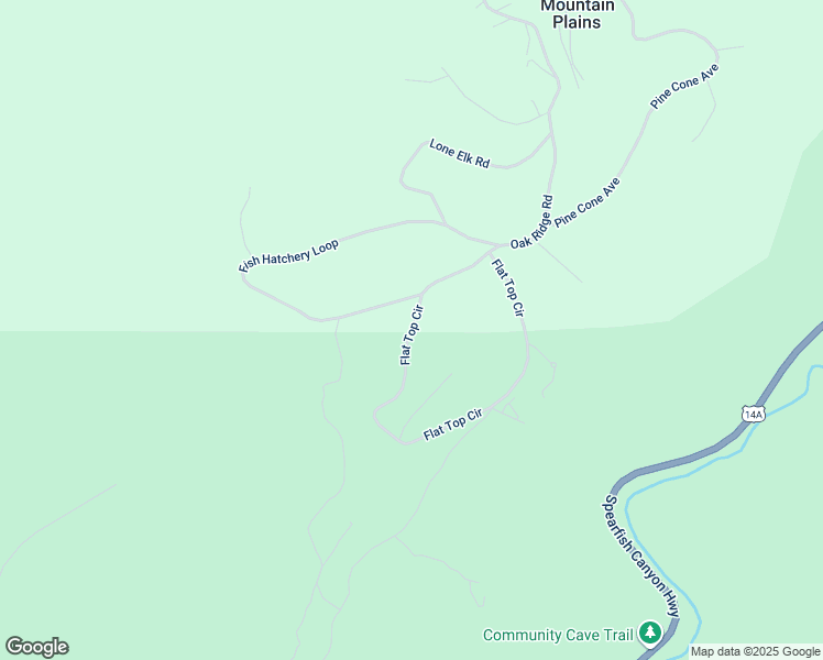 map of restaurants, bars, coffee shops, grocery stores, and more near Flat Top Circle in Spearfish