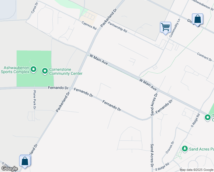 map of restaurants, bars, coffee shops, grocery stores, and more near Silverado Trail in Ashwaubenon