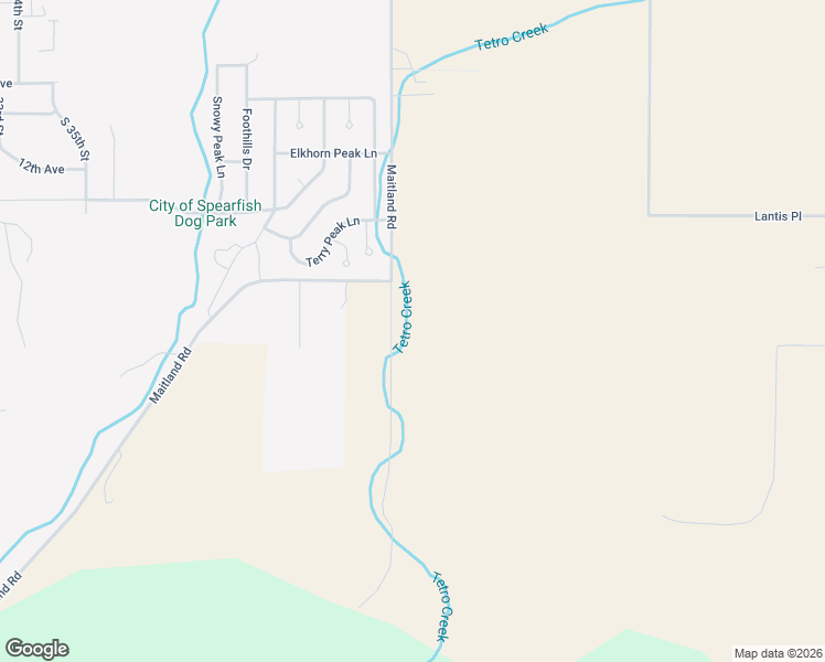 map of restaurants, bars, coffee shops, grocery stores, and more near 1620 McDermott Road in Spearfish