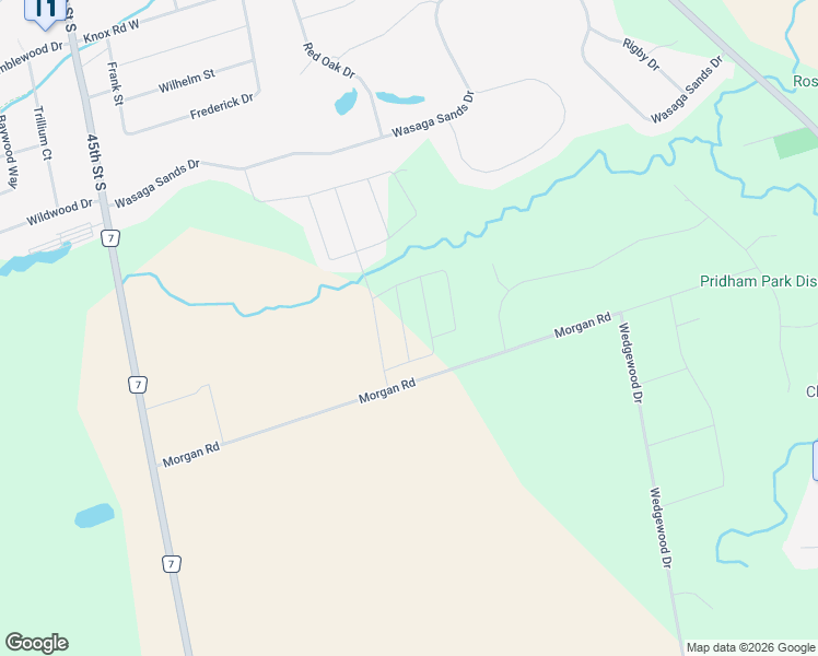 map of restaurants, bars, coffee shops, grocery stores, and more near 21 Lisa Street in Wasaga Beach