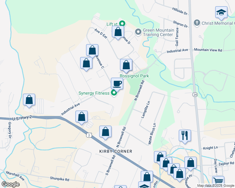 map of restaurants, bars, coffee shops, grocery stores, and more near 426 Industrial Avenue in Williston
