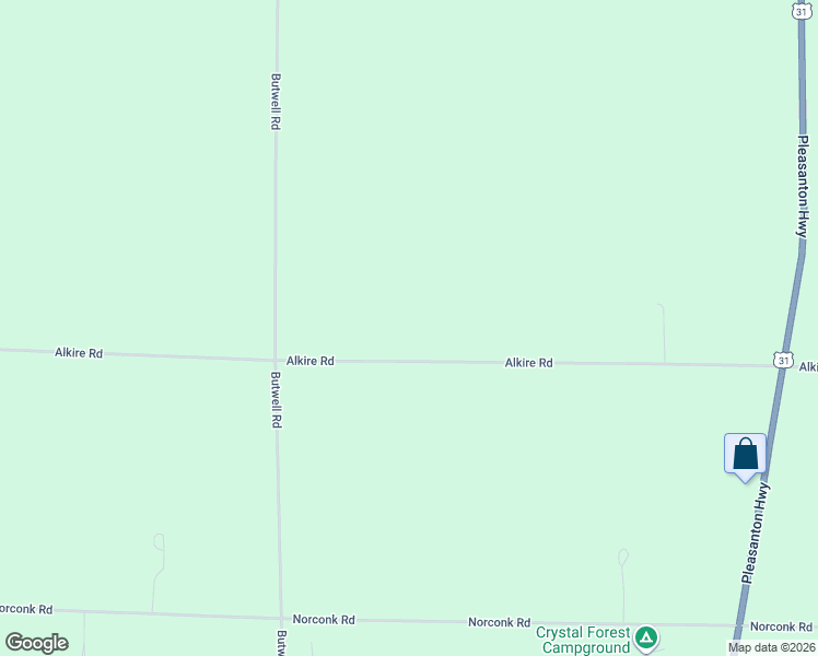 map of restaurants, bars, coffee shops, grocery stores, and more near 8244 Alkire Road in Bear Lake