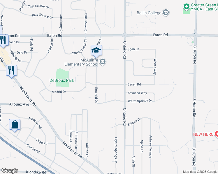 map of restaurants, bars, coffee shops, grocery stores, and more near 2237 Warm Springs Court in Bellevue