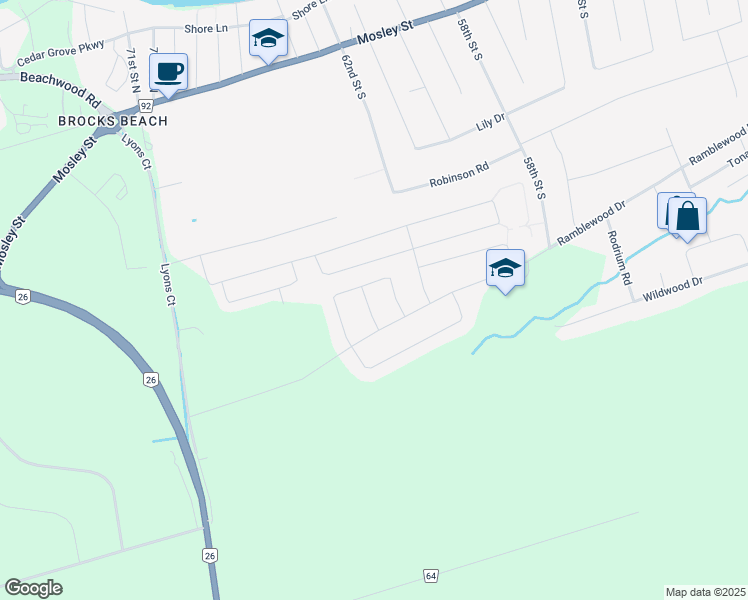 map of restaurants, bars, coffee shops, grocery stores, and more near 5 Sugar Maple Lane in Wasaga Beach