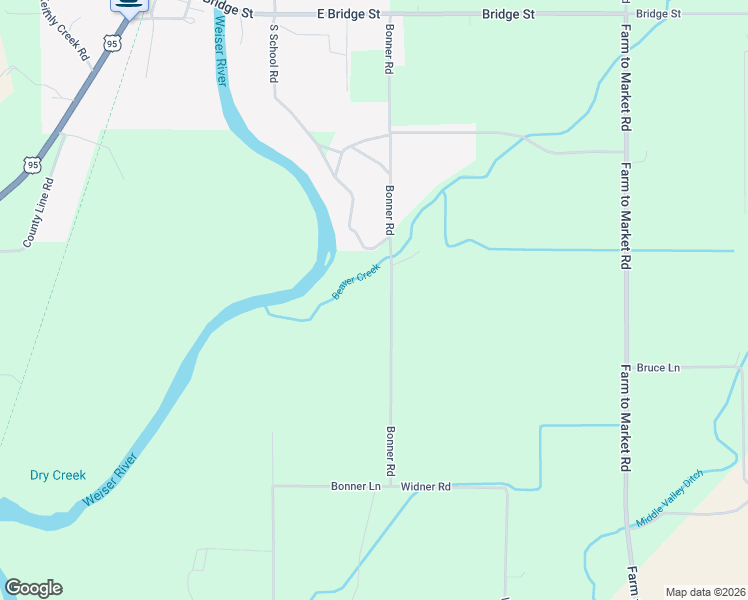 map of restaurants, bars, coffee shops, grocery stores, and more near 2135-2145 Bonner Road in Midvale