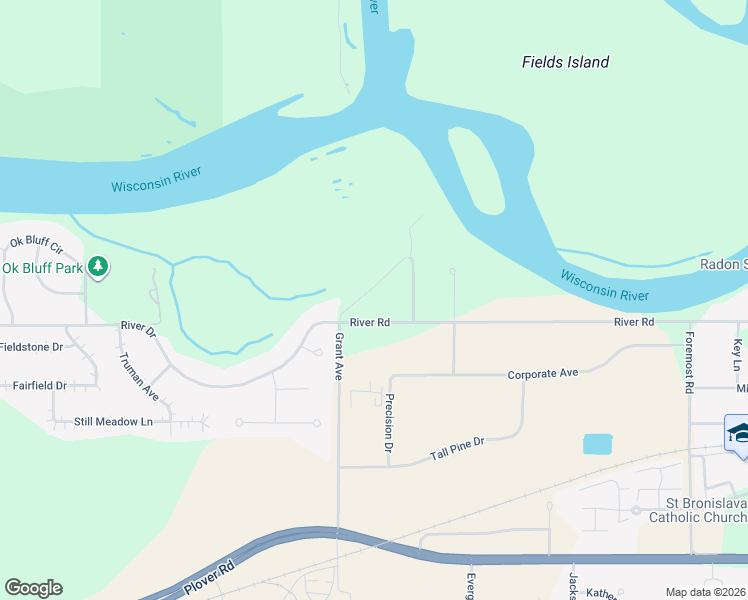 map of restaurants, bars, coffee shops, grocery stores, and more near 2370 Timber Ridge Drive in Plover