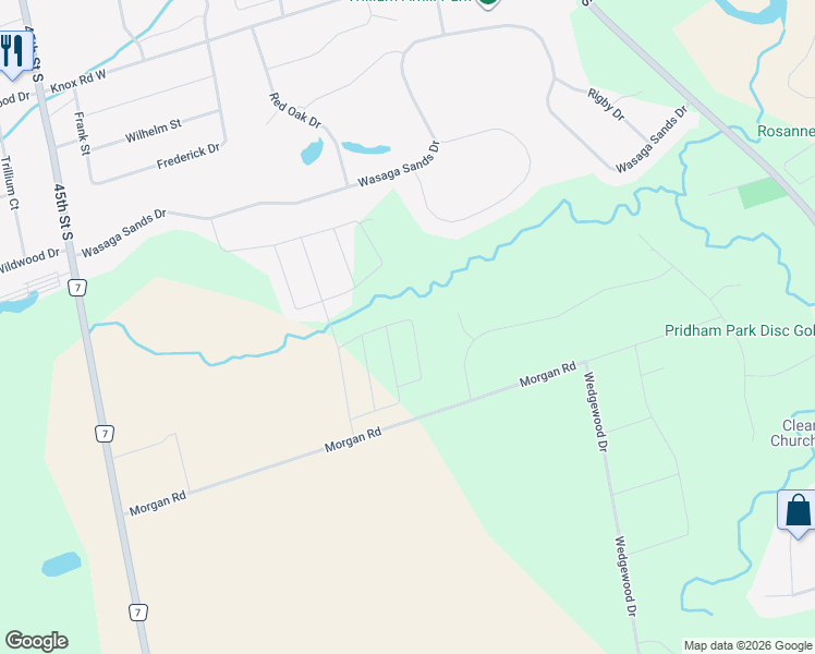 map of restaurants, bars, coffee shops, grocery stores, and more near 31 Emerald Street in Wasaga Beach