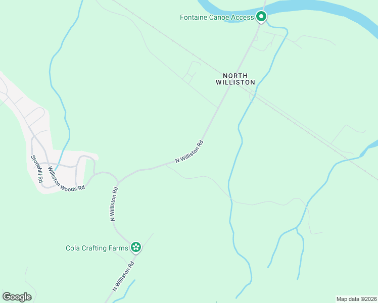 map of restaurants, bars, coffee shops, grocery stores, and more near 2187 North Williston Road in Williston