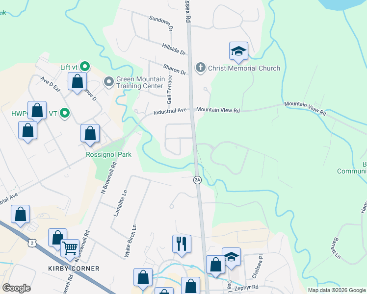 map of restaurants, bars, coffee shops, grocery stores, and more near 304 Stonybrook Drive in Williston