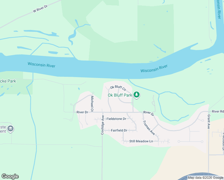 map of restaurants, bars, coffee shops, grocery stores, and more near 2320 Ok Bluff Circle in Plover