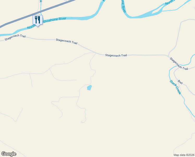 map of restaurants, bars, coffee shops, grocery stores, and more near 24 Hedrick Spring Road in Cody