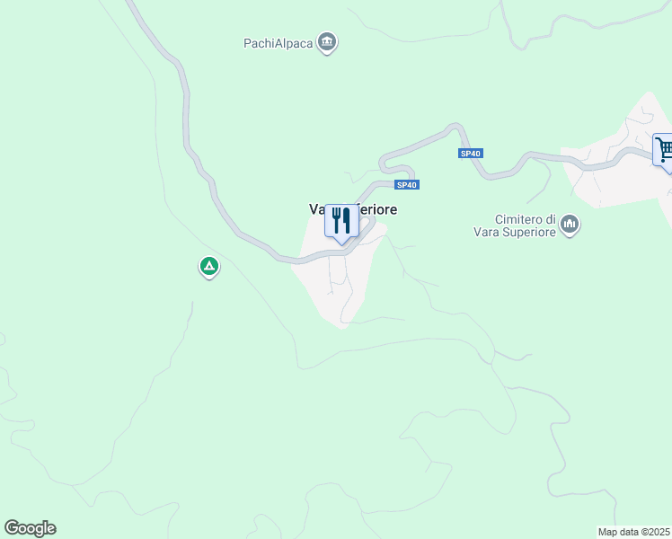 map of restaurants, bars, coffee shops, grocery stores, and more near 23 Via Vara Inferiore in Vara Inferiore
