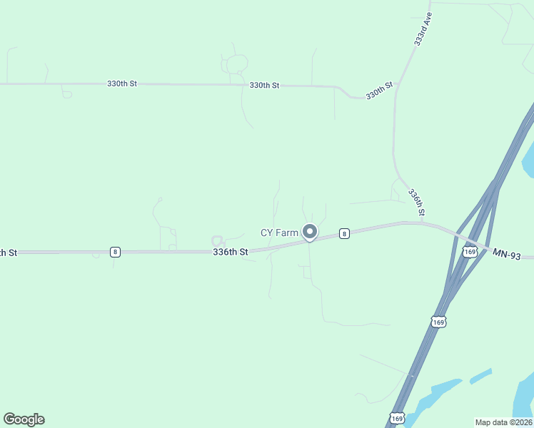 map of restaurants, bars, coffee shops, grocery stores, and more near 33353 Sibley Heights Lane in Le Sueur