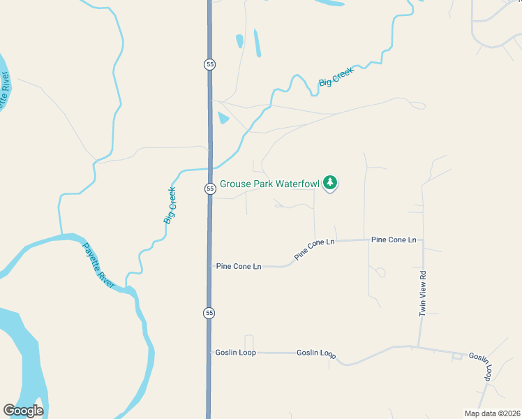 map of restaurants, bars, coffee shops, grocery stores, and more near 11 1 11 Way in Cascade