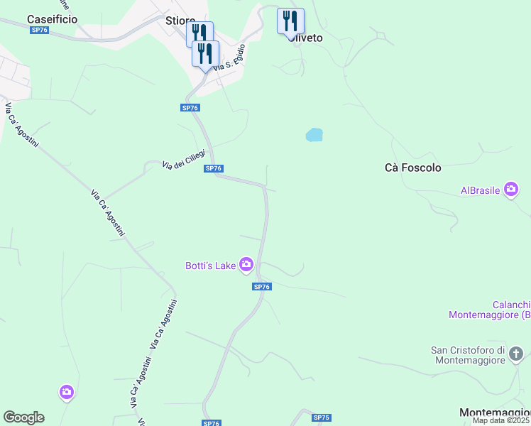 map of restaurants, bars, coffee shops, grocery stores, and more near 18 via E. Roda in Città Metropolitana di Bologna