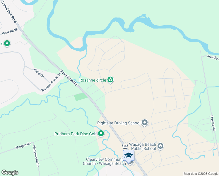 map of restaurants, bars, coffee shops, grocery stores, and more near in Wasaga Beach