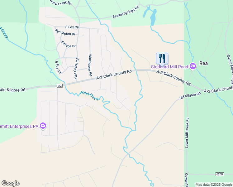 map of restaurants, bars, coffee shops, grocery stores, and more near 3591 Kickapoo Lane in Island Park