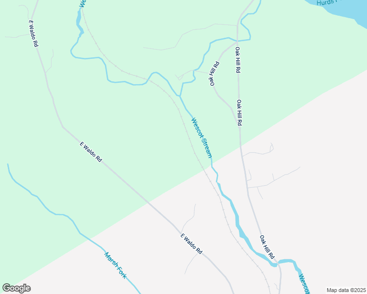 map of restaurants, bars, coffee shops, grocery stores, and more near 96 Oak Hill Road in Belfast