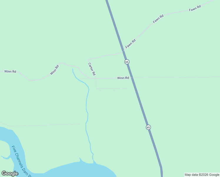 map of restaurants, bars, coffee shops, grocery stores, and more near Rosemary Lane in Iosco County