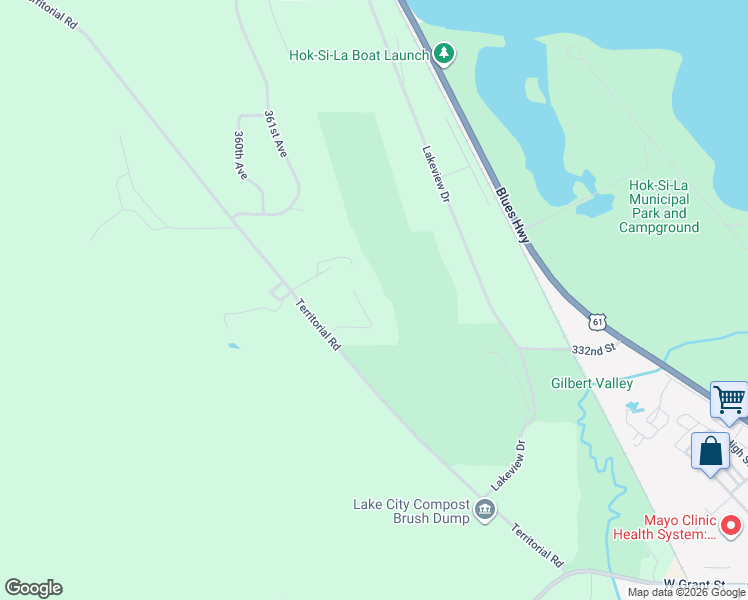 map of restaurants, bars, coffee shops, grocery stores, and more near 36388 Golfview Ridge in Lake City