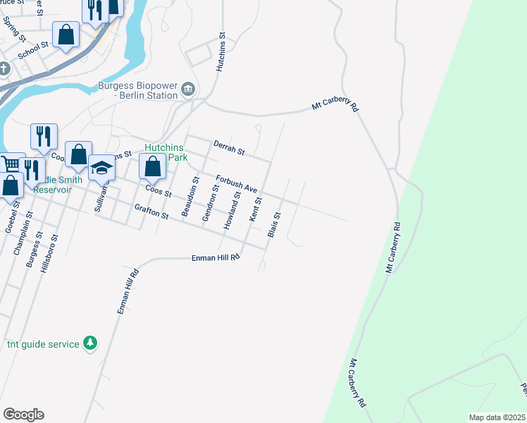 map of restaurants, bars, coffee shops, grocery stores, and more near 680 Kent Street in Berlin