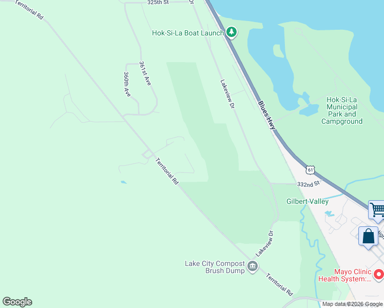 map of restaurants, bars, coffee shops, grocery stores, and more near 36388 Golfview Ridge in Lake City