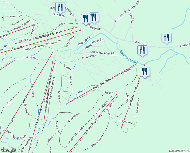map of restaurants, bars, coffee shops, grocery stores, and more near 52 Jibe Road in Newry