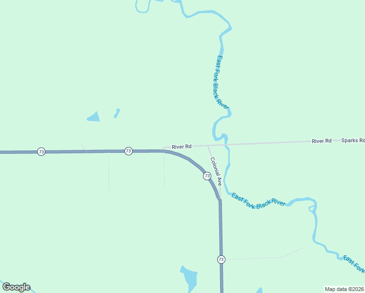 map of restaurants, bars, coffee shops, grocery stores, and more near River Road in Granton