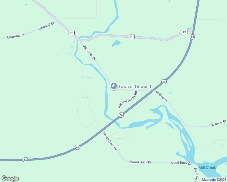 map of restaurants, bars, coffee shops, grocery stores, and more near 3160 Mill Creek Drive in Stevens Point
