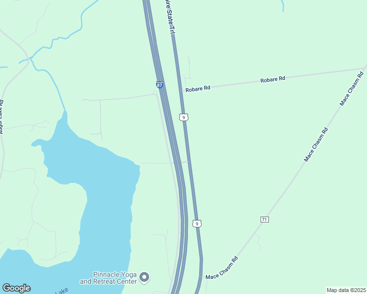 map of restaurants, bars, coffee shops, grocery stores, and more near New York State Bicycle Route 9 in Keeseville