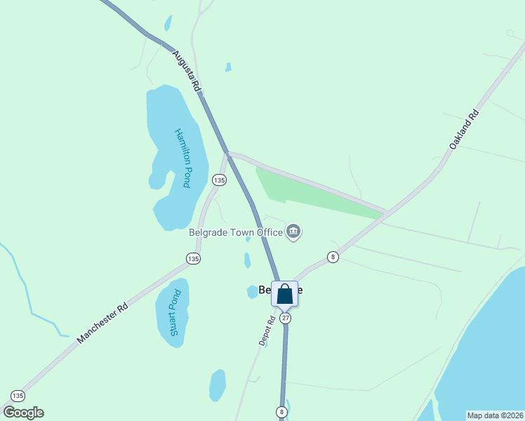 map of restaurants, bars, coffee shops, grocery stores, and more near 996 Augusta Road in Belgrade