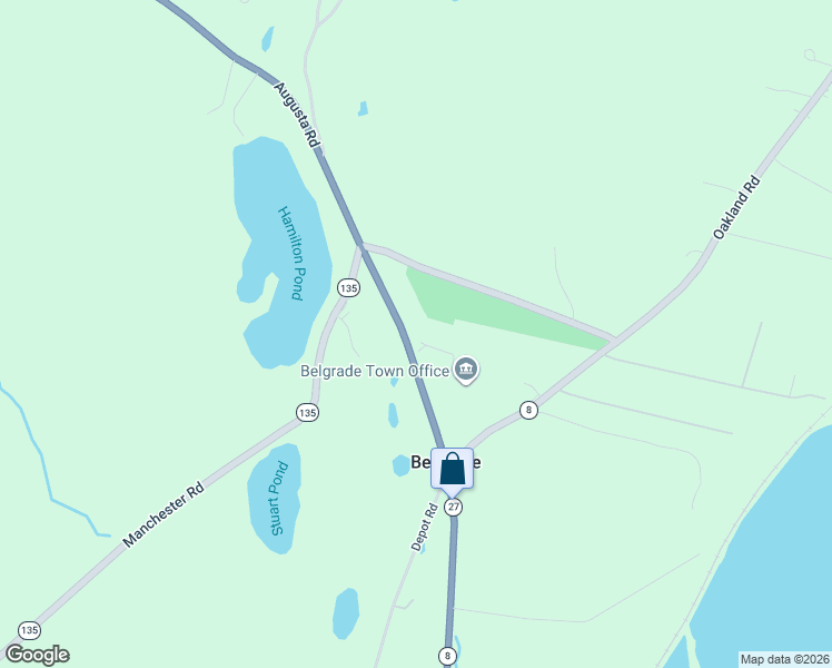 map of restaurants, bars, coffee shops, grocery stores, and more near 996 Augusta Road in Belgrade