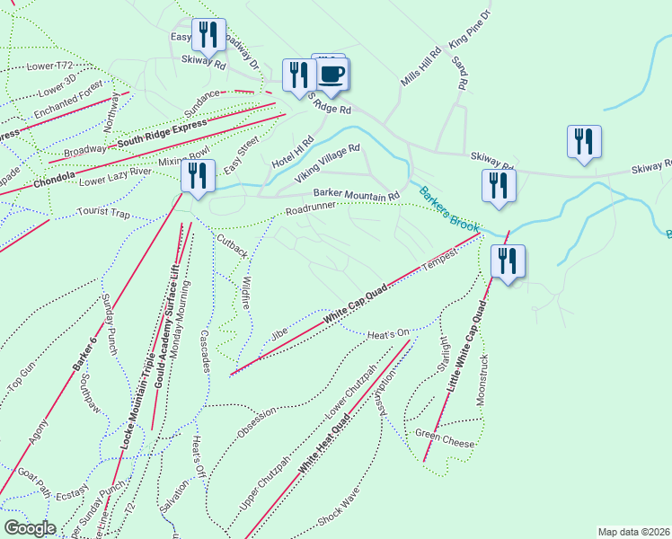 map of restaurants, bars, coffee shops, grocery stores, and more near 52 Jibe Road in Newry