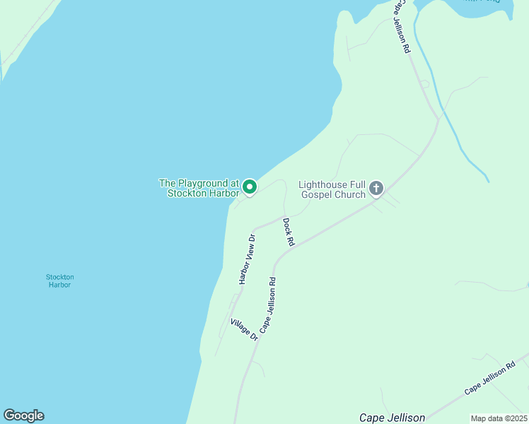 map of restaurants, bars, coffee shops, grocery stores, and more near 56 Harborview Drive in Stockton Springs