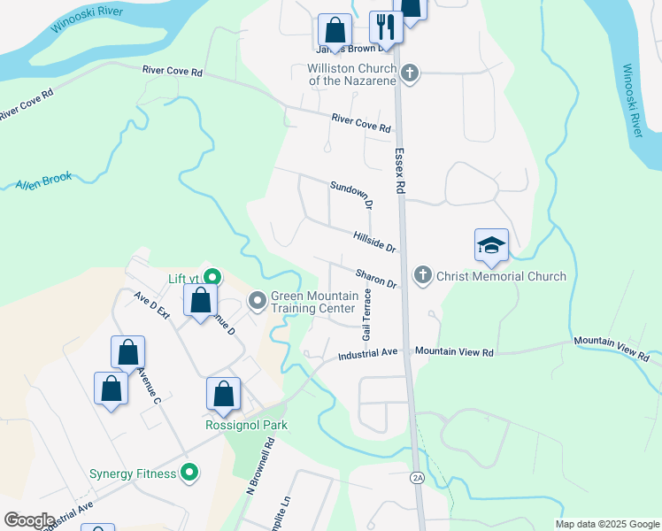 map of restaurants, bars, coffee shops, grocery stores, and more near 4 Pamela Court in Williston