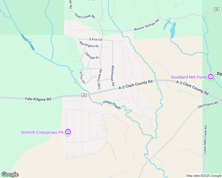 map of restaurants, bars, coffee shops, grocery stores, and more near 3553 Kilgore-Yale Road in Island Park