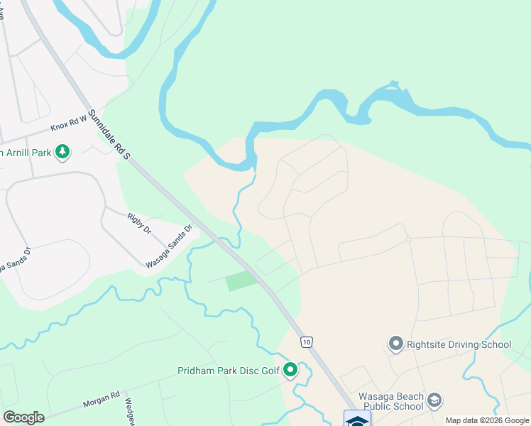 map of restaurants, bars, coffee shops, grocery stores, and more near 529 Sunnidale Road in Wasaga Beach