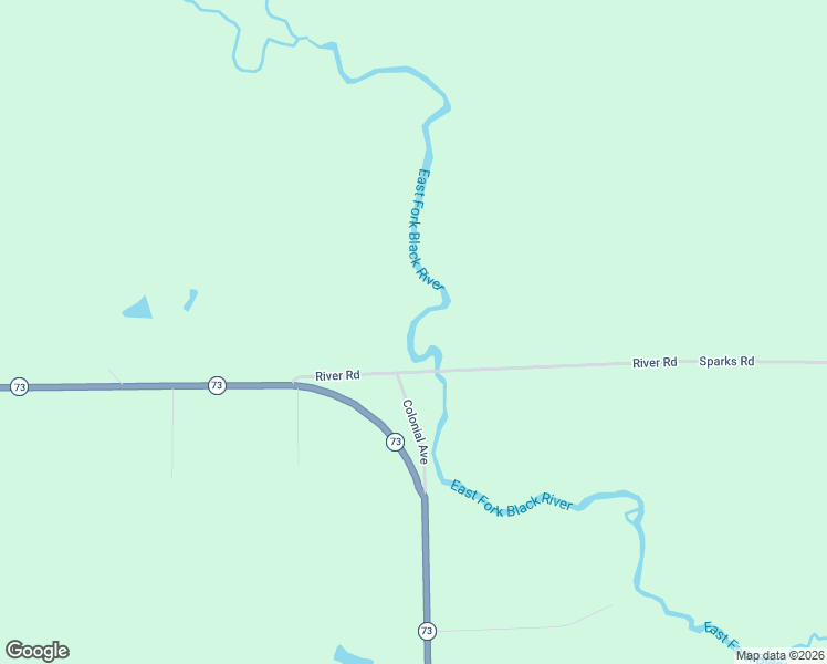 map of restaurants, bars, coffee shops, grocery stores, and more near River Road in Granton