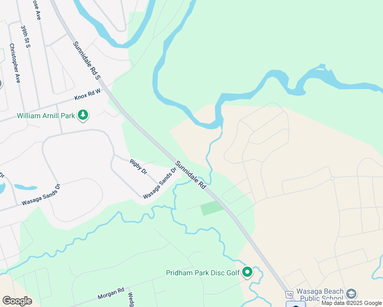map of restaurants, bars, coffee shops, grocery stores, and more near 529 Sunnidale Road in Wasaga Beach