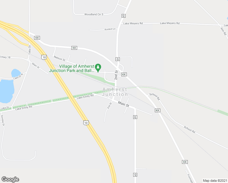 map of restaurants, bars, coffee shops, grocery stores, and more near 3980 2nd Street in Amherst Junction